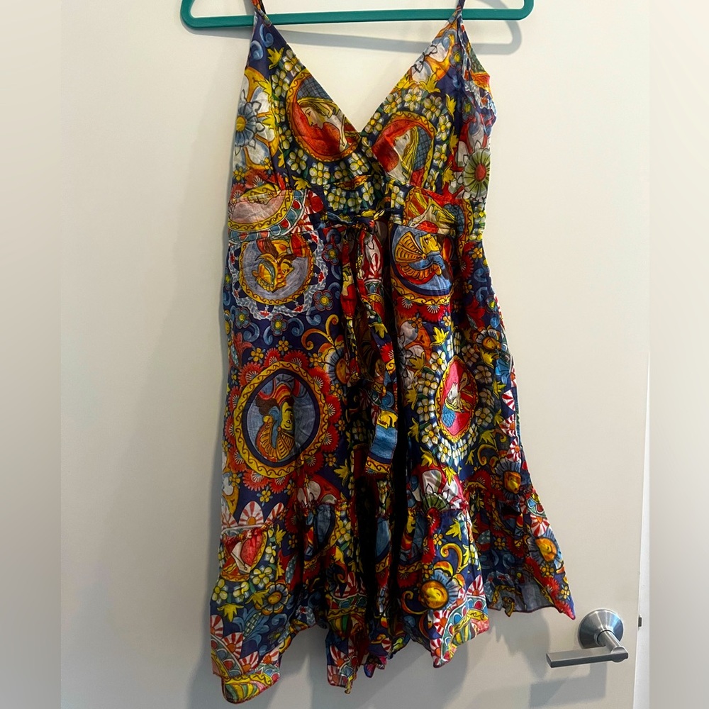 Bright cotton dress